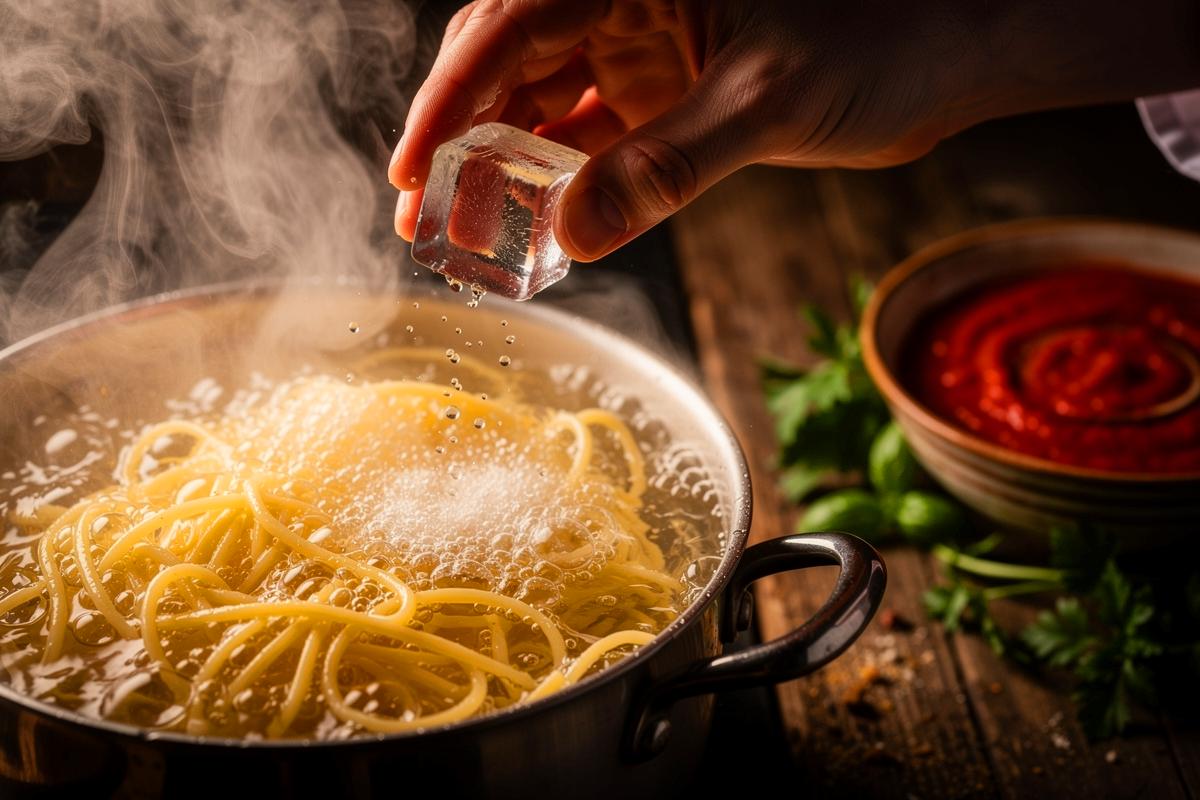 Köche geben heimlich Eiswürfel ins Nudelwasser und der Grund ist genial